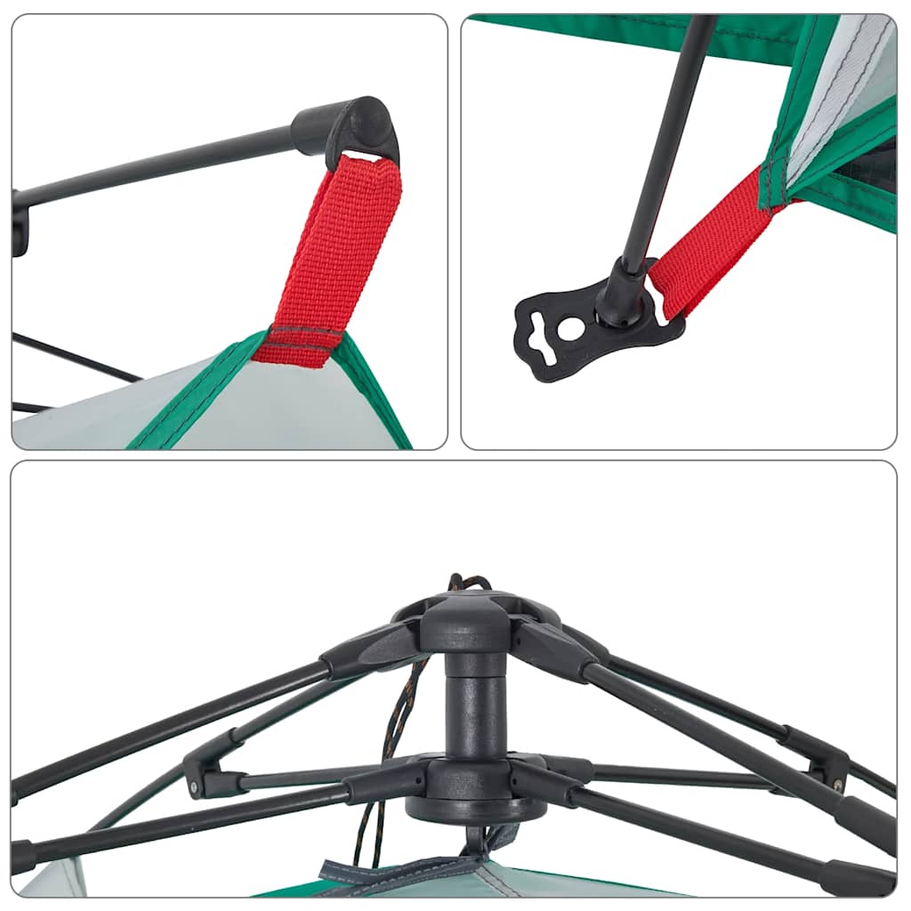 Tenda da Spiaggia Verde Rilascio Rapido Impermeabile