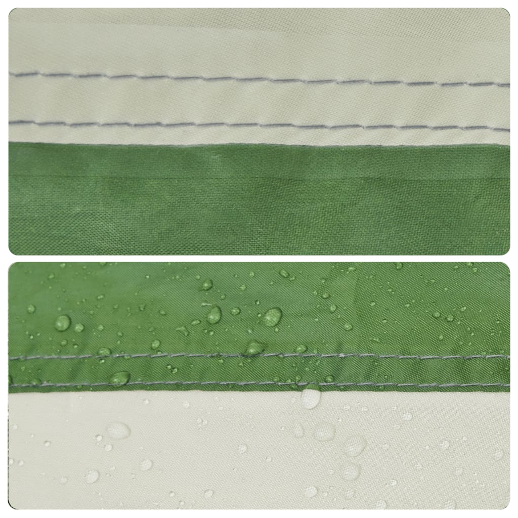 Tenda Familiare con Portico 9 Persone Verde a Rilascio Rapido