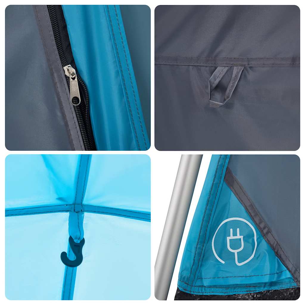 Tenda Familiare Cabina 7 Persone Blu a Rilascio Rapido