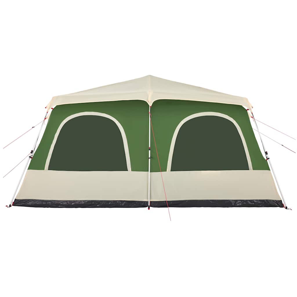 Tenda Familiare a Cupola 8 Persone Verde a Rilascio Rapido