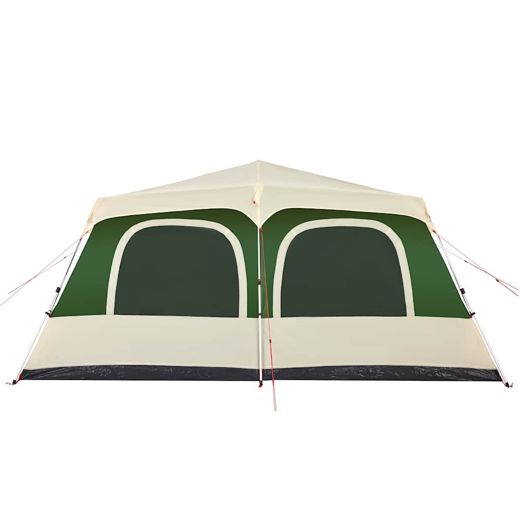 Tenda Familiare a Cupola 10 Persone Verde a Rilascio Rapido
