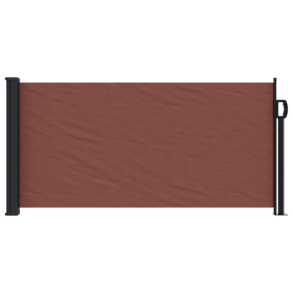 Tenda da Sole Laterale Retrattile Marrone 100x300 cm