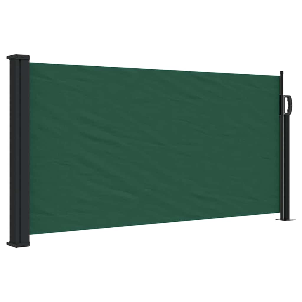 Tenda da Sole Laterale Retrattile Verde Scuro 100x300 cm