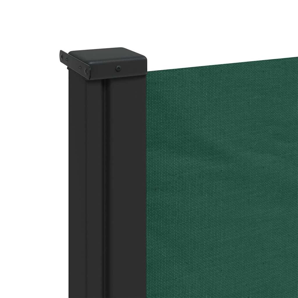 Tenda da Sole Laterale Retrattile Verde Scuro 100x300 cm