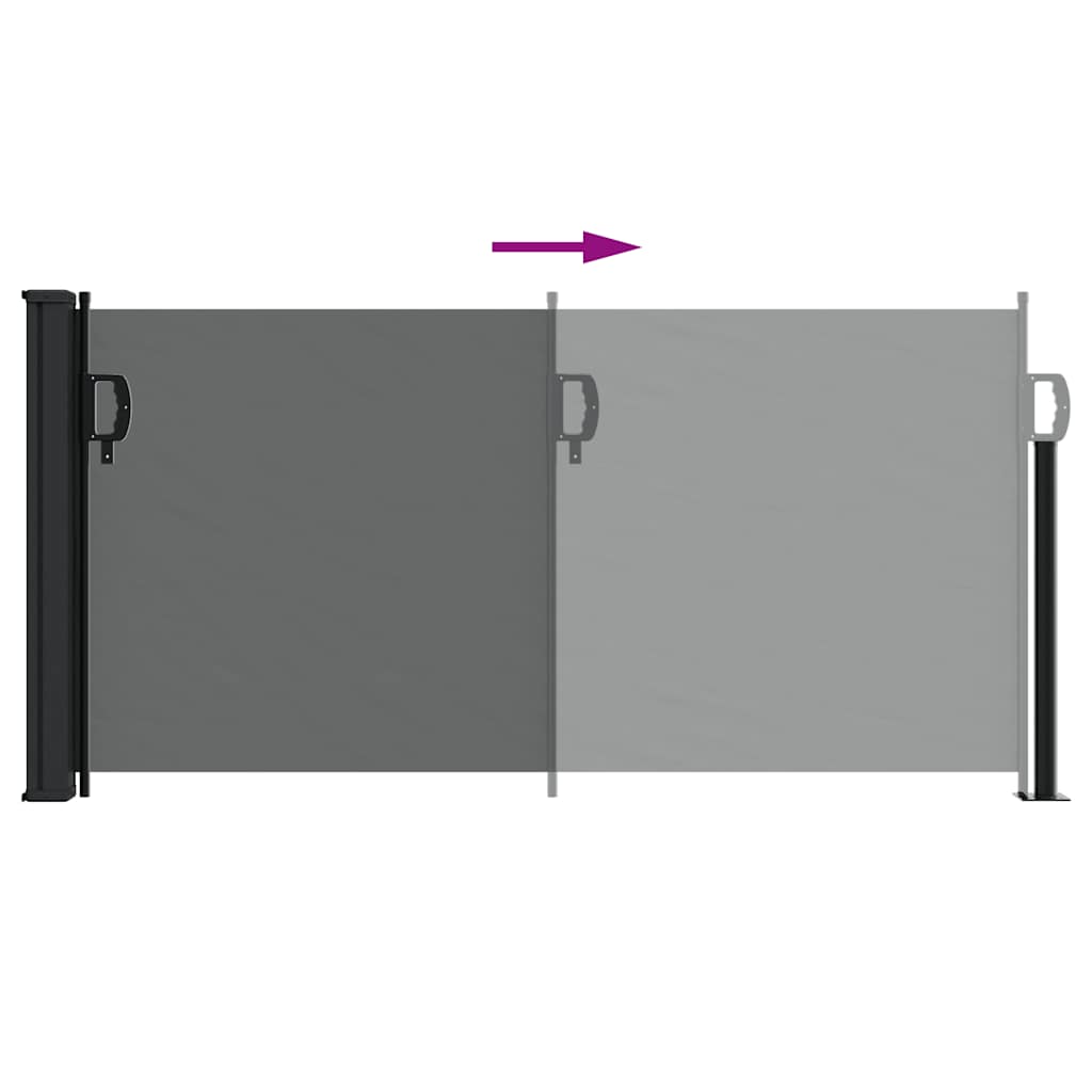 Tenda da sole laterale retrattile antracite 100x300 cm
