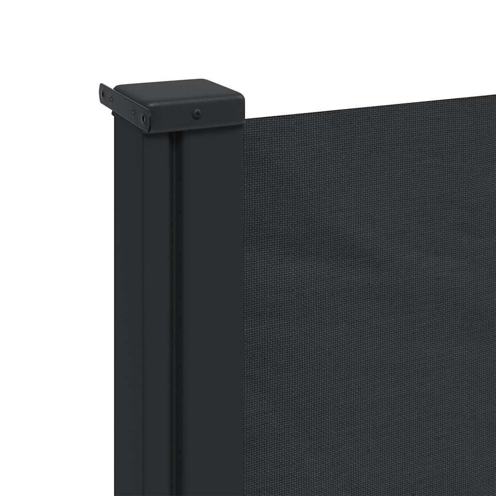 Tenda da Sole Laterale Retrattile Nera 117x300 cm
