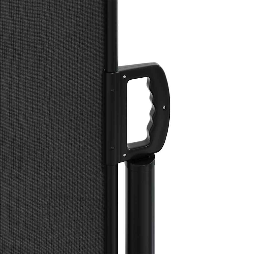 Tenda da Sole Laterale Retrattile Nera 117x300 cm