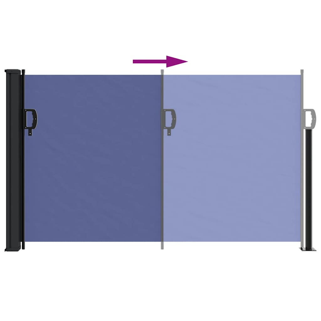 Tenda da Sole Laterale Retrattile Blu 117x300 cm