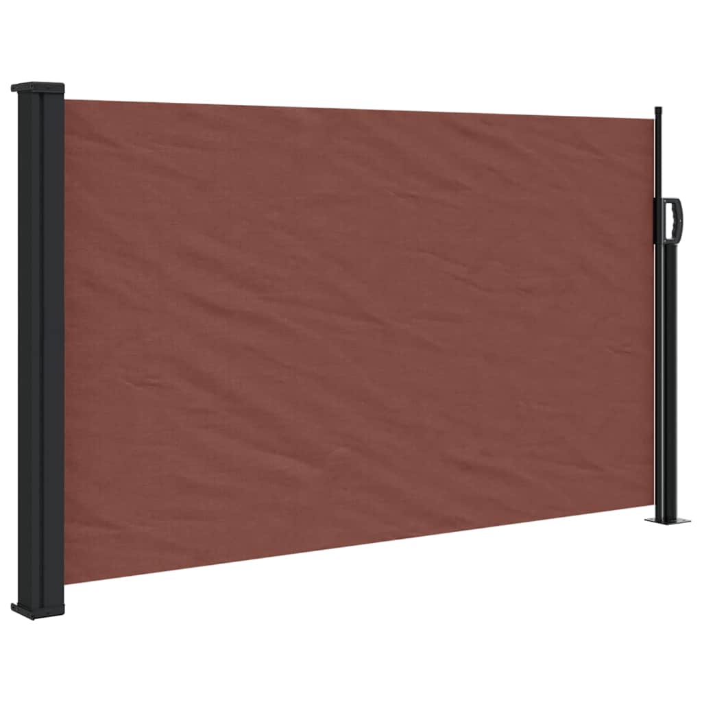 Tenda da Sole Laterale Retrattile Marrone 117x300 cm