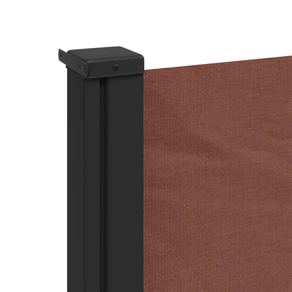 Tenda da Sole Laterale Retrattile Marrone 117x300 cm