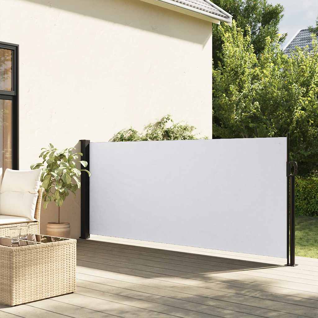 Tenda da Sole Laterale Retrattile Bianco 117x300 cm