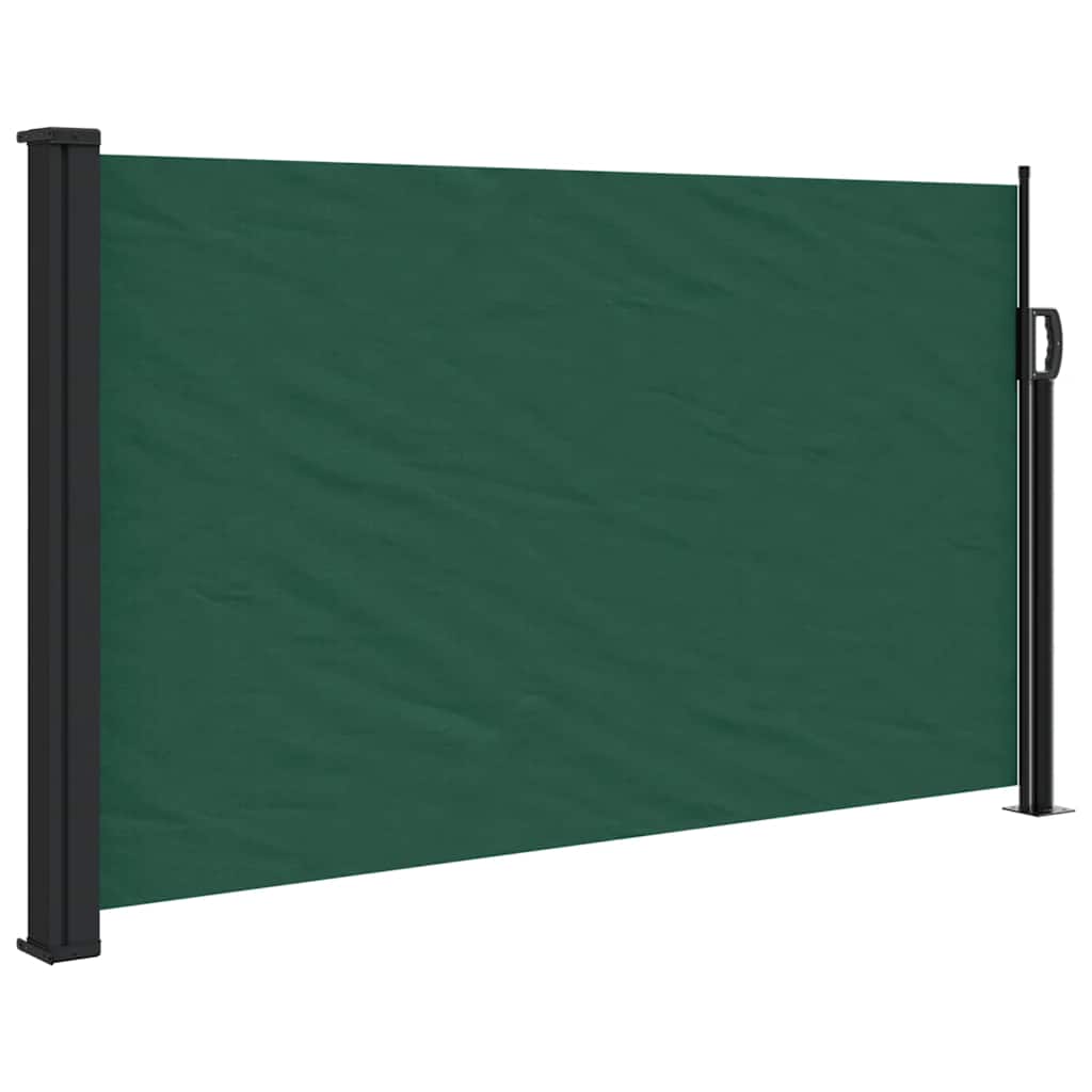 Tenda da Sole Laterale Retrattile Verde Scuro 117x300 cm