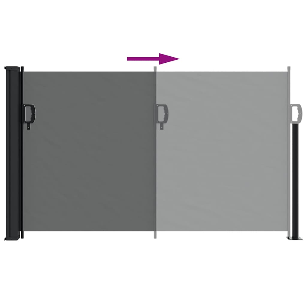 Tenda da sole laterale retrattile antracite 117x300 cm