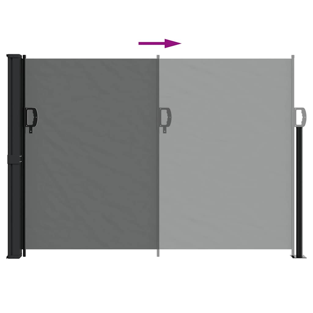 Tenda da sole laterale retrattile antracite 140x300 cm