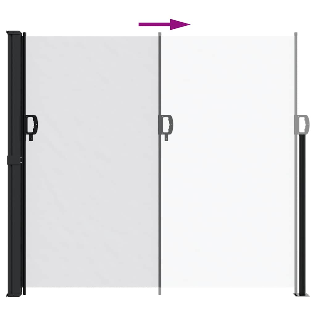 Tenda da Sole Laterale Retrattile Bianco 180x300 cm