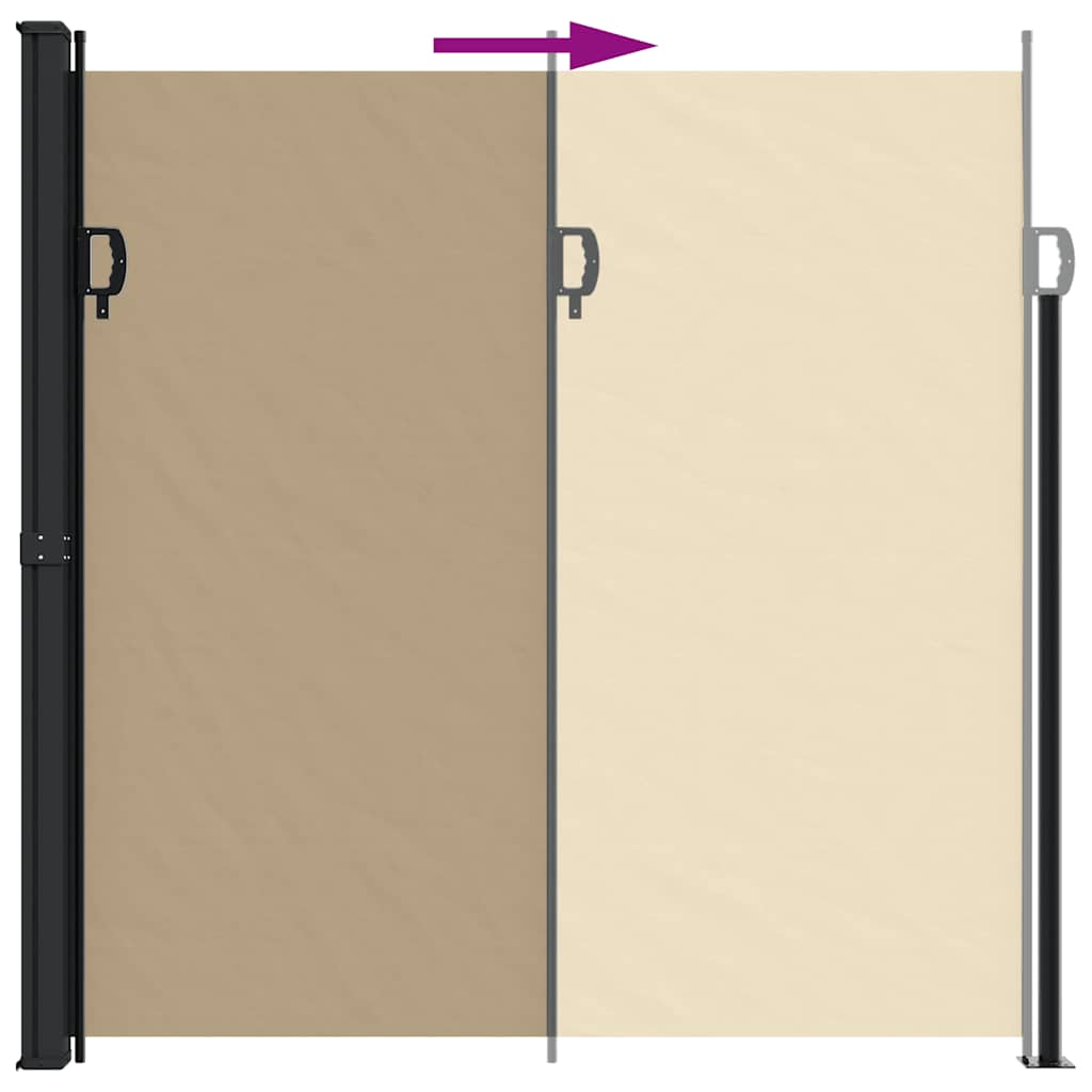 Tenda da Sole Laterale Retrattile Beige 200x300 cm