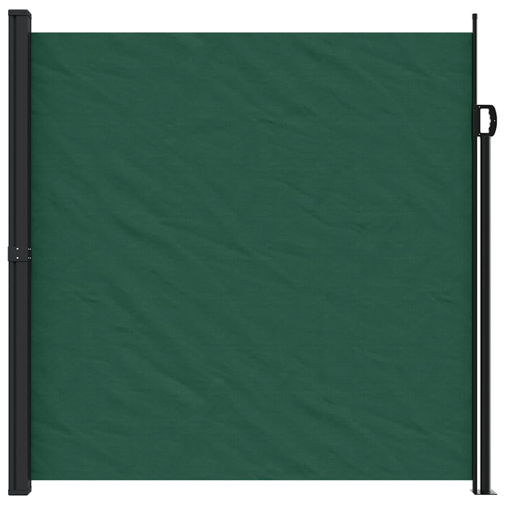 Tenda da Sole Laterale Retrattile Verde Scuro 200x300 cm