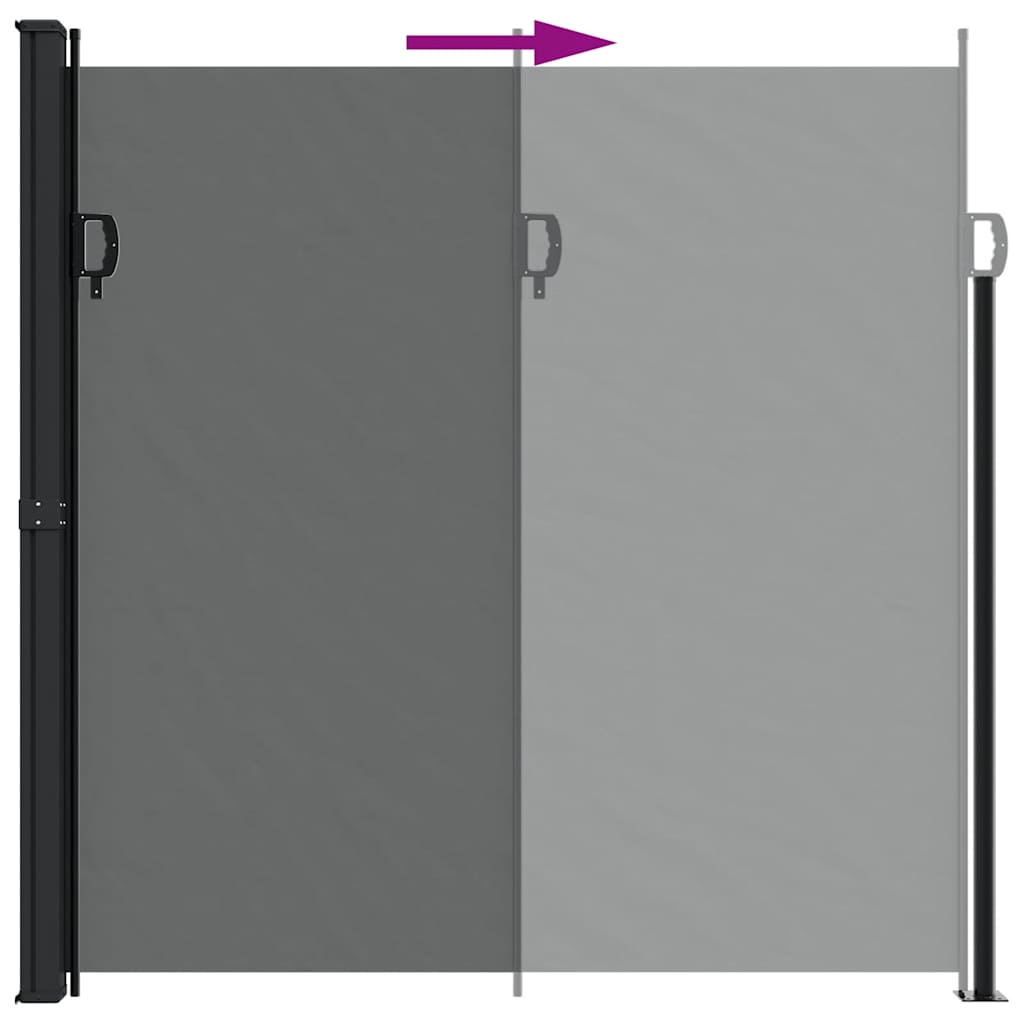 Tenda da sole laterale retrattile antracite 200x300 cm