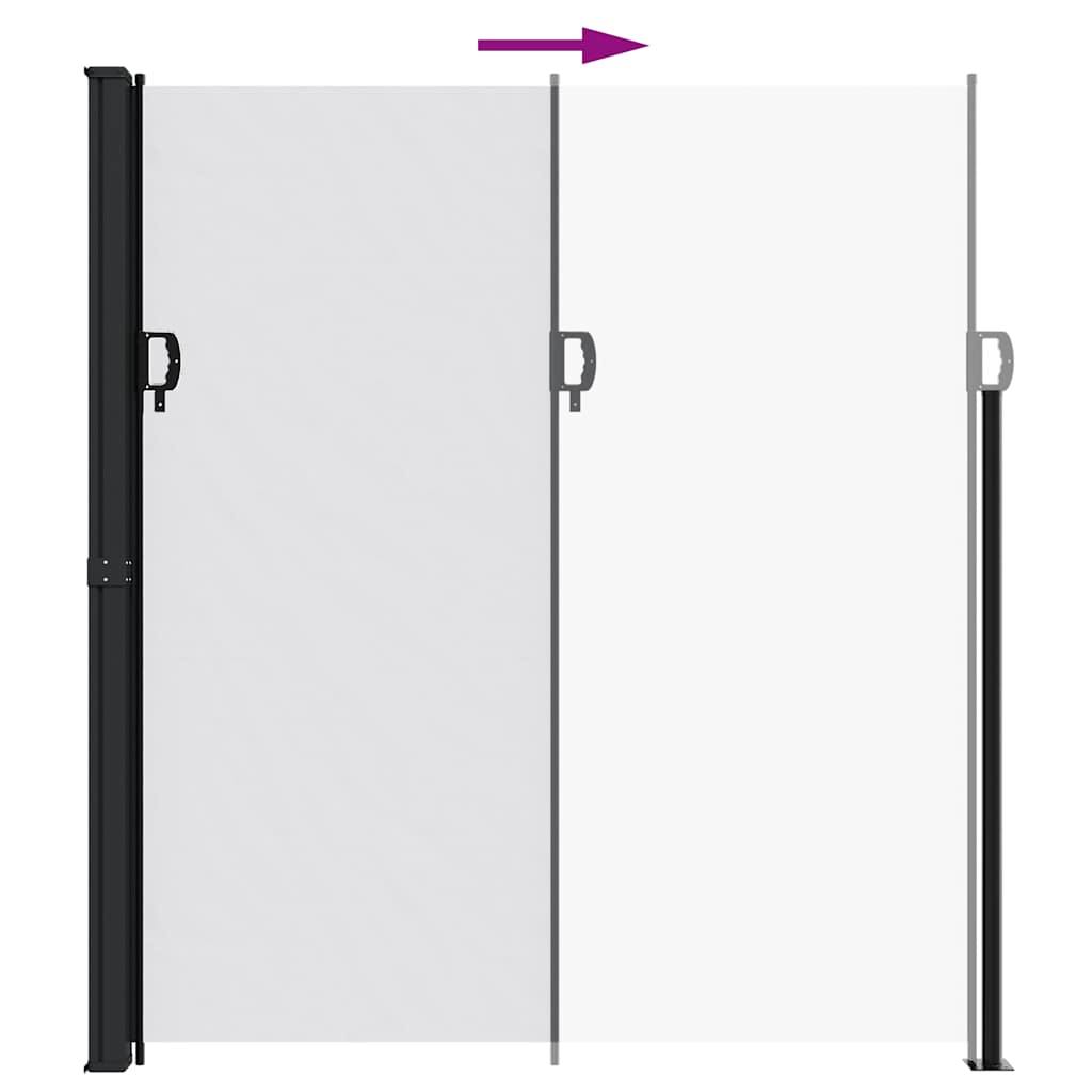 Tenda da Sole Laterale Retrattile Bianco 220x300 cm