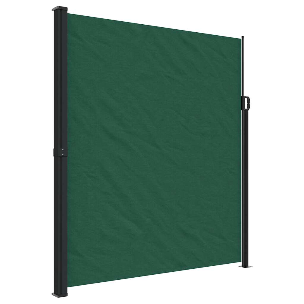 Tenda da Sole Laterale Retrattile Verde Scuro 220x300 cm