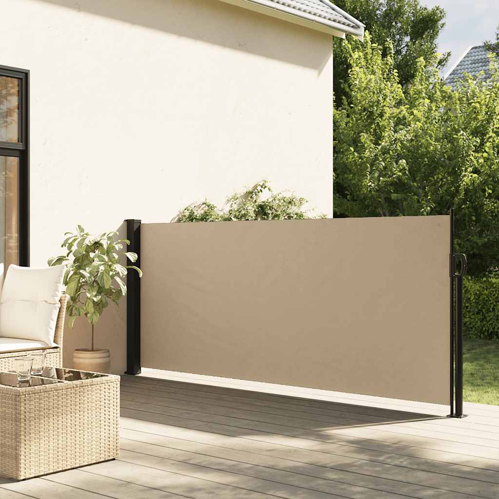 Tenda da Sole Laterale Retrattile Beige 100x500 cm