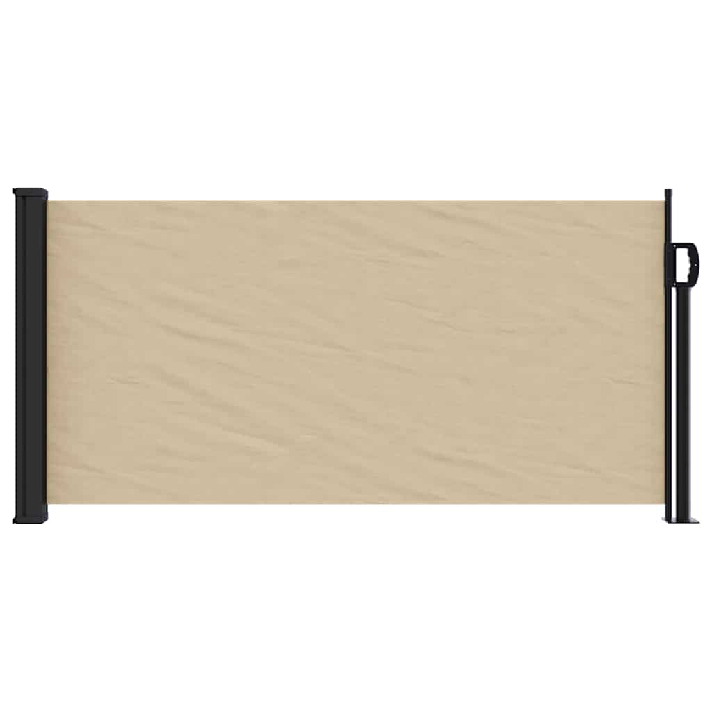 Tenda da Sole Laterale Retrattile Beige 100x500 cm