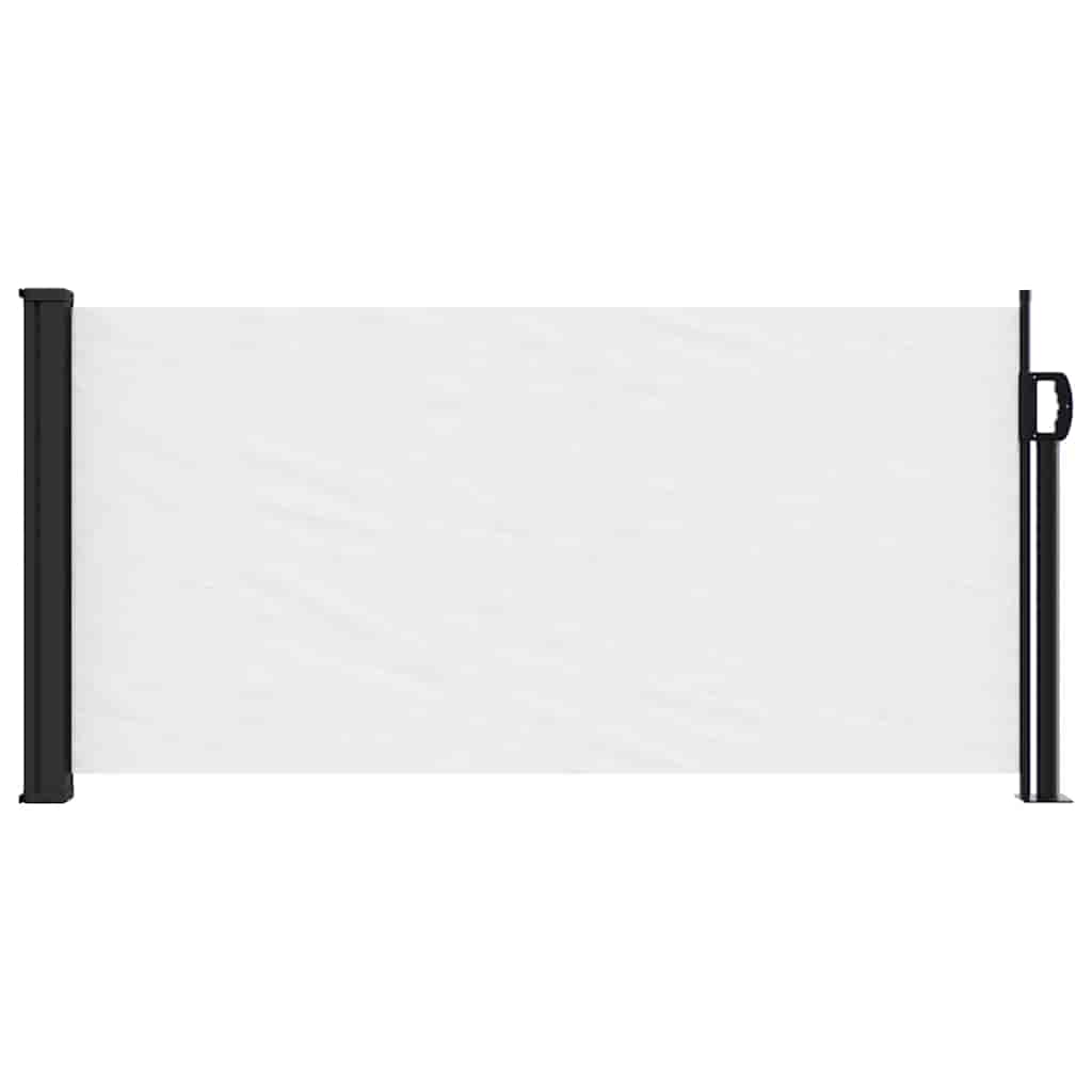 Tenda da Sole Laterale Retrattile Bianco 100x500 cm