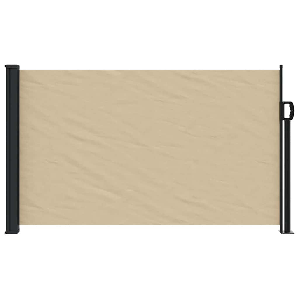 Tenda da Sole Laterale Retrattile Beige 120x500 cm