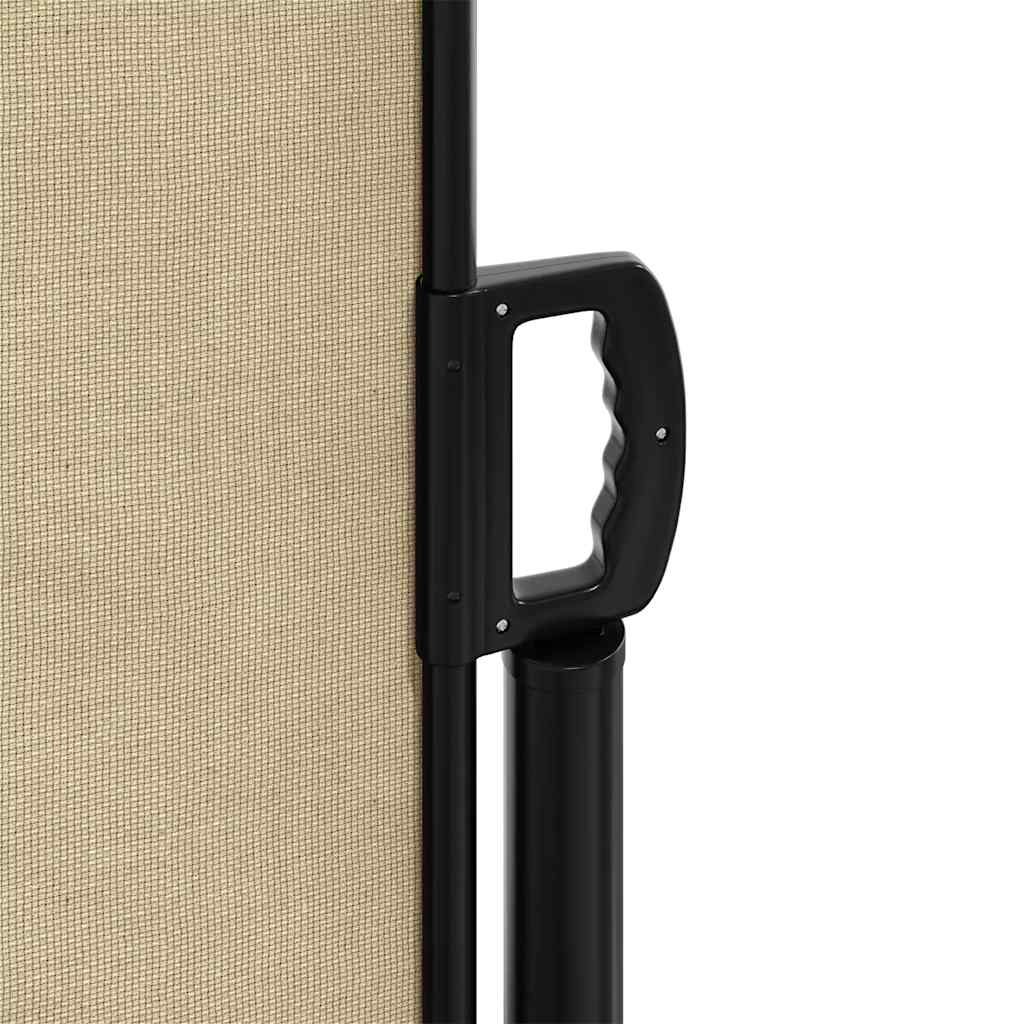 Tenda da Sole Laterale Retrattile Beige 120x500 cm