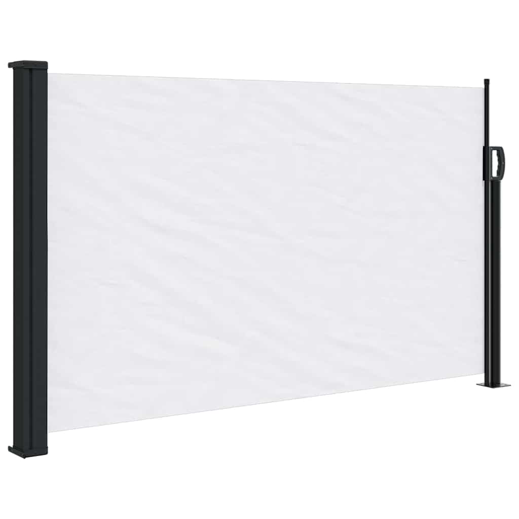 Tenda da Sole Laterale Retrattile Bianco 120x500 cm