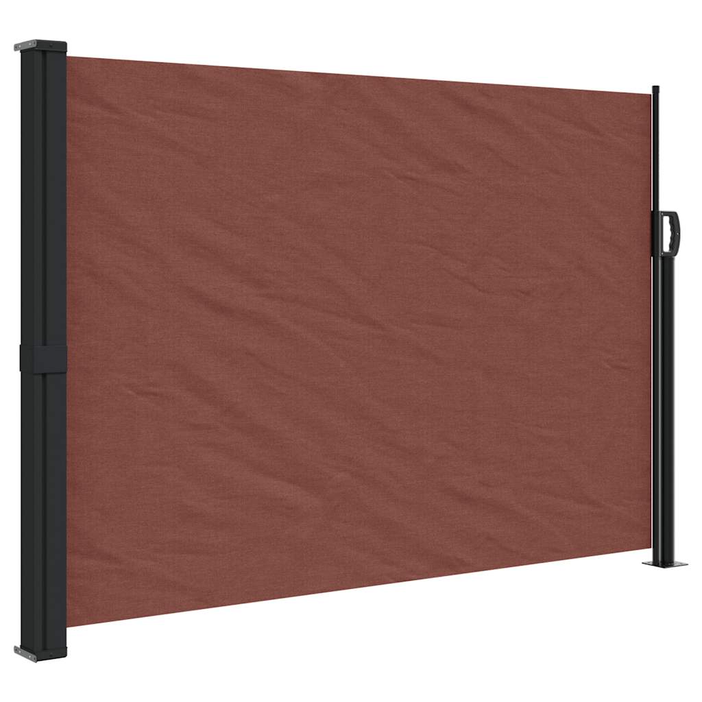 Tenda da Sole Laterale Retrattile Marrone 140x500 cm