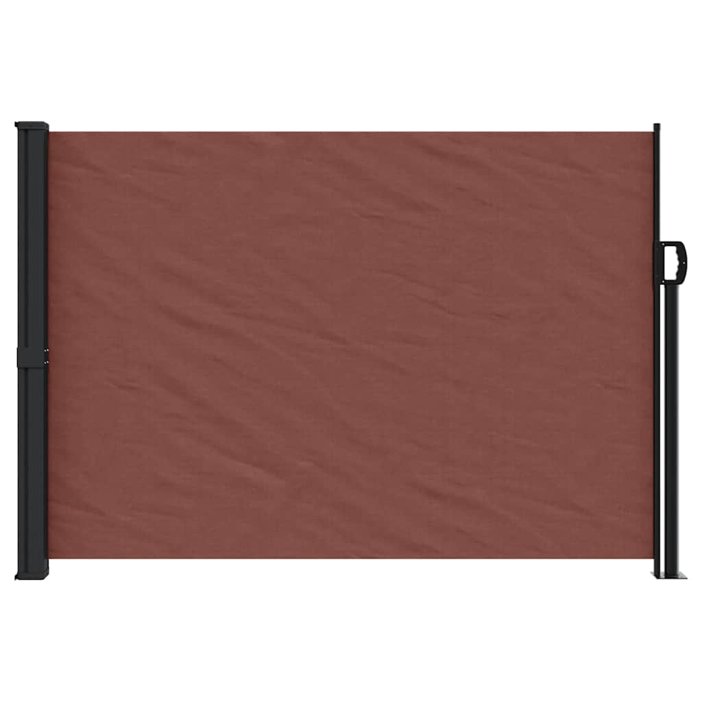Tenda da Sole Laterale Retrattile Marrone 140x500 cm