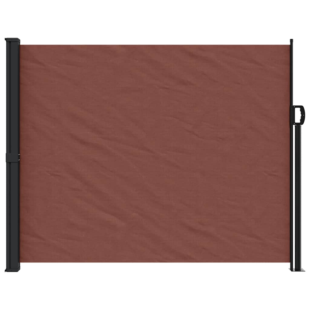 Tenda da Sole Laterale Retrattile Marrone 160x500 cm