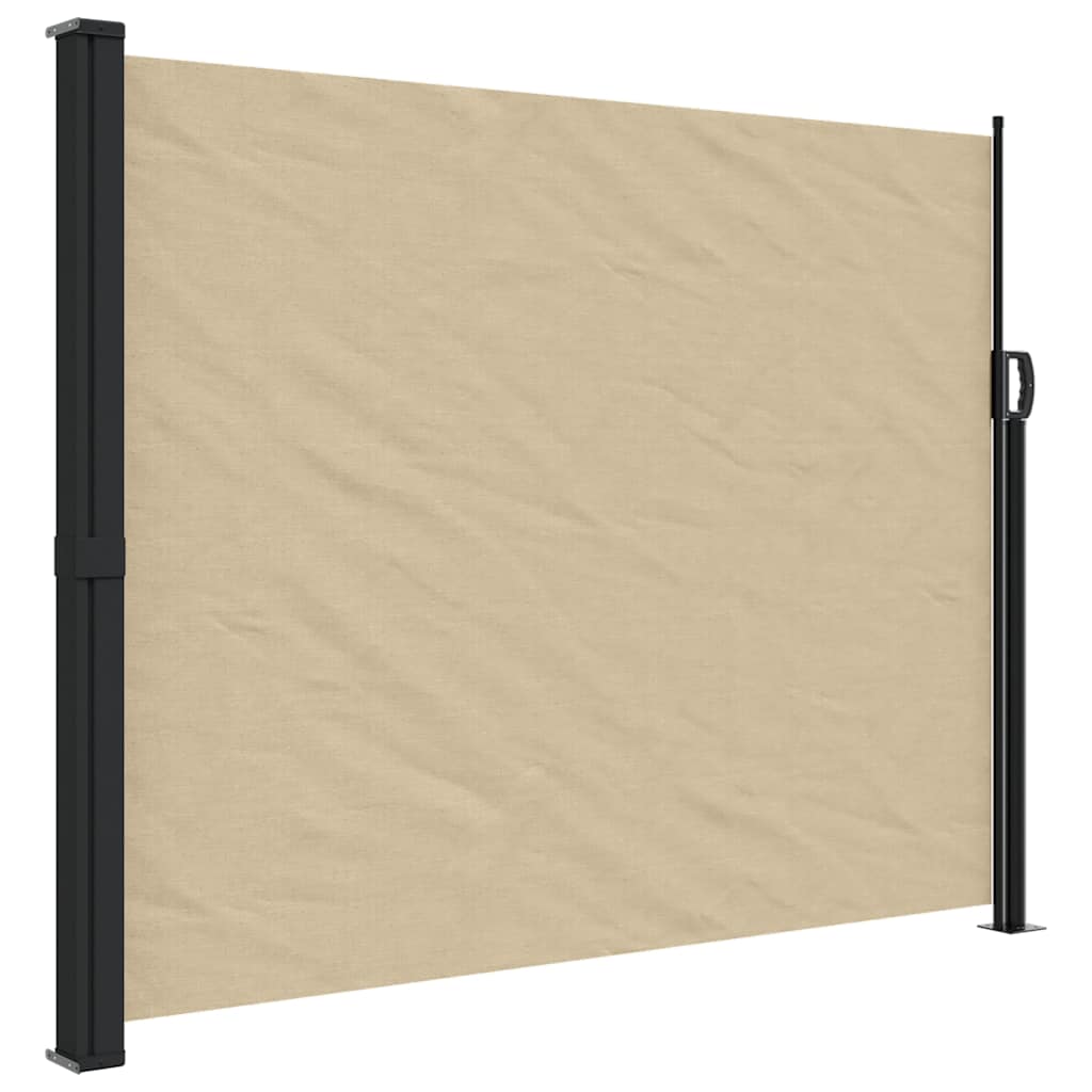 Tenda da Sole Laterale Retrattile Beige 160x500 cm