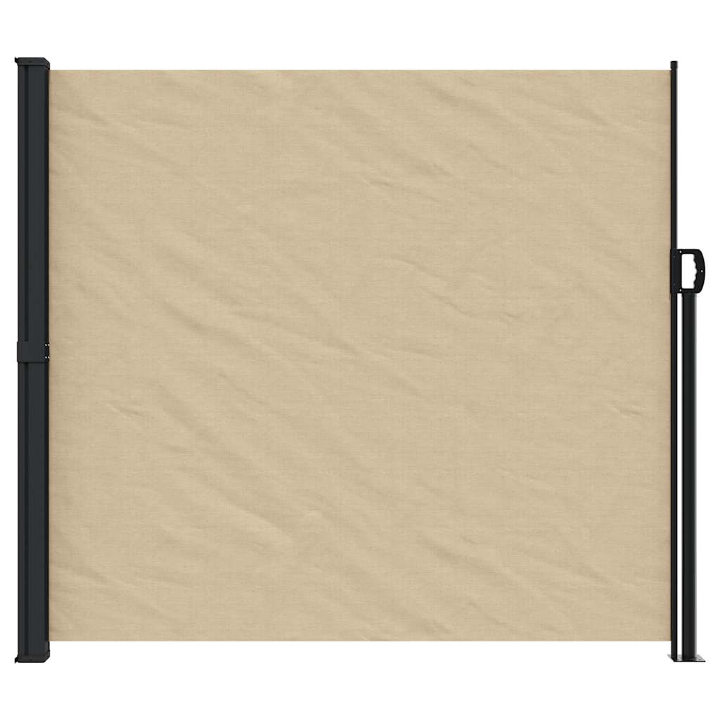 Tenda da Sole Laterale Retrattile Beige 180x500 cm