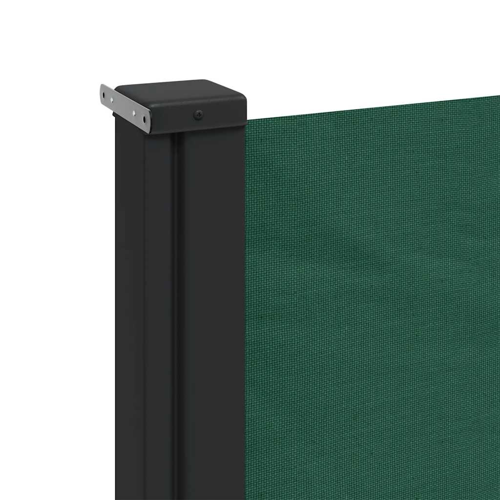 Tenda da Sole Laterale Retrattile Verde Scuro 180x500 cm