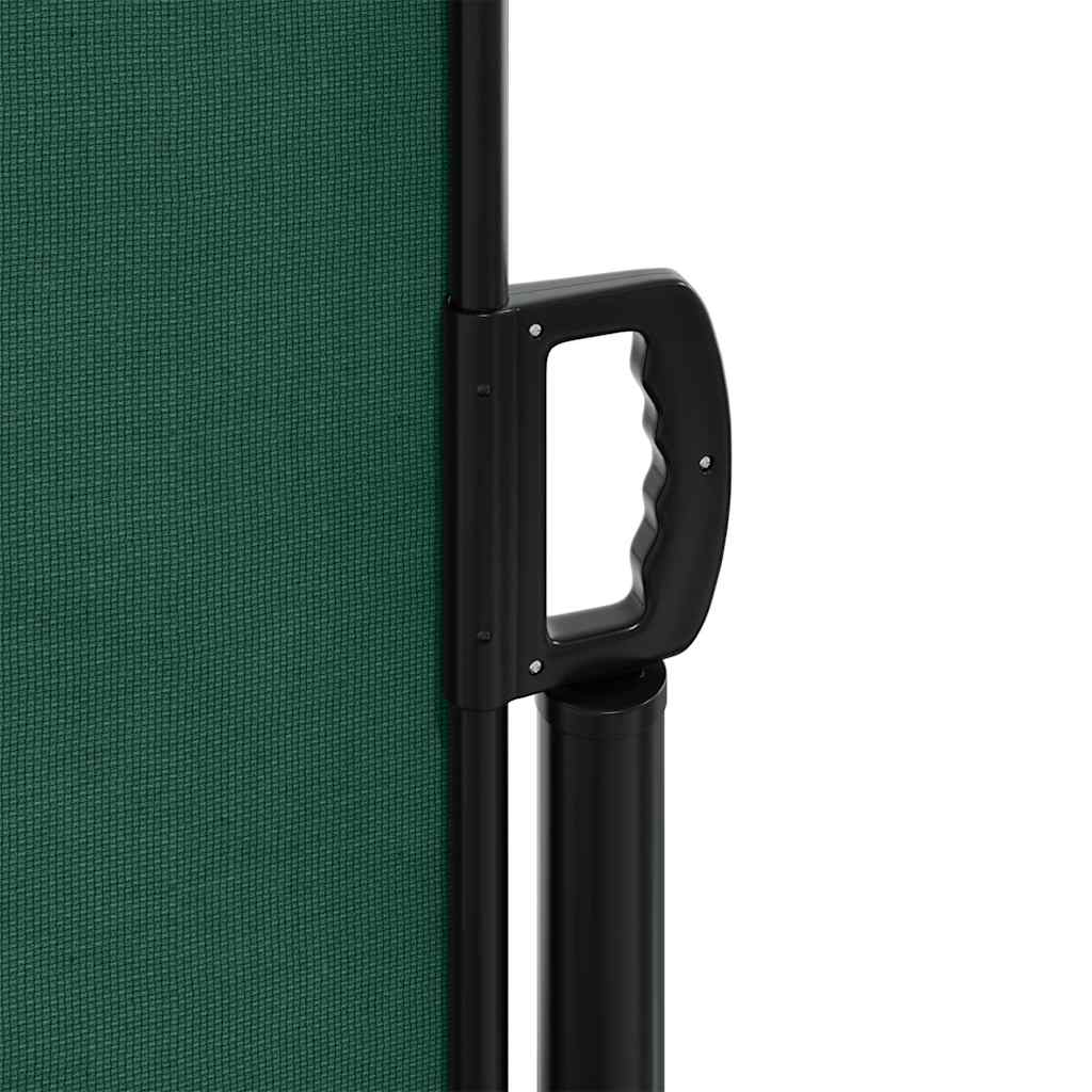 Tenda da Sole Laterale Retrattile Verde Scuro 180x500 cm