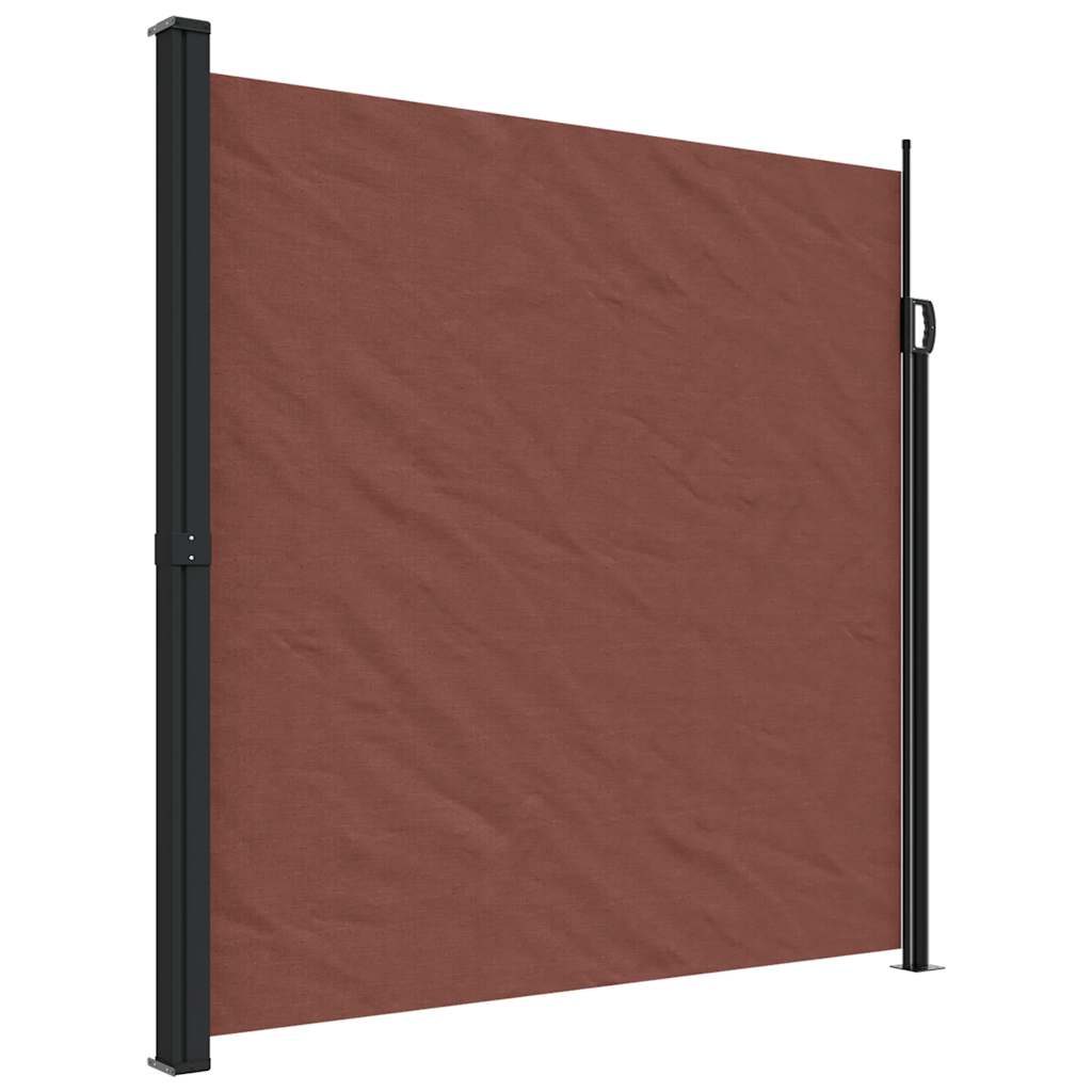 Tenda da Sole Laterale Retrattile Marrone 200x500 cm
