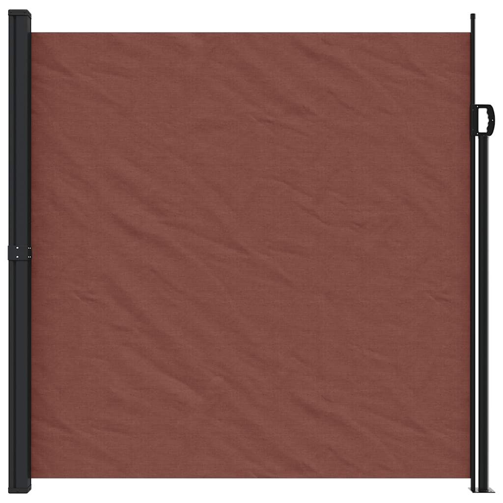 Tenda da Sole Laterale Retrattile Marrone 200x500 cm