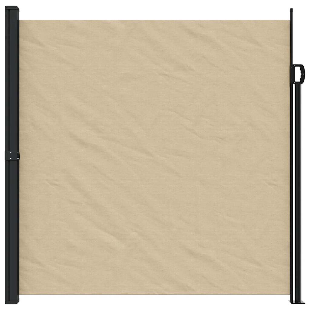 Tenda da Sole Laterale Retrattile Beige 200x500 cm