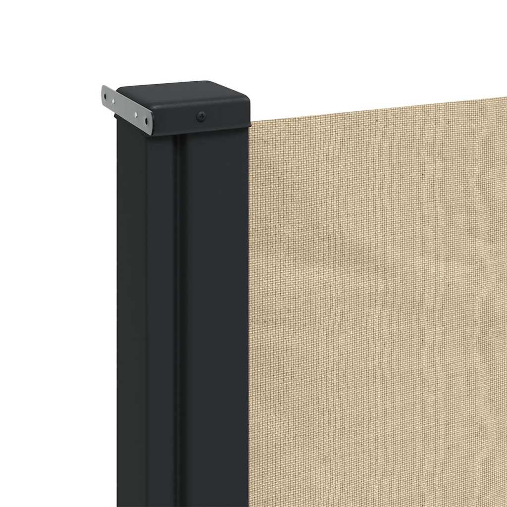 Tenda da Sole Laterale Retrattile Beige 200x500 cm