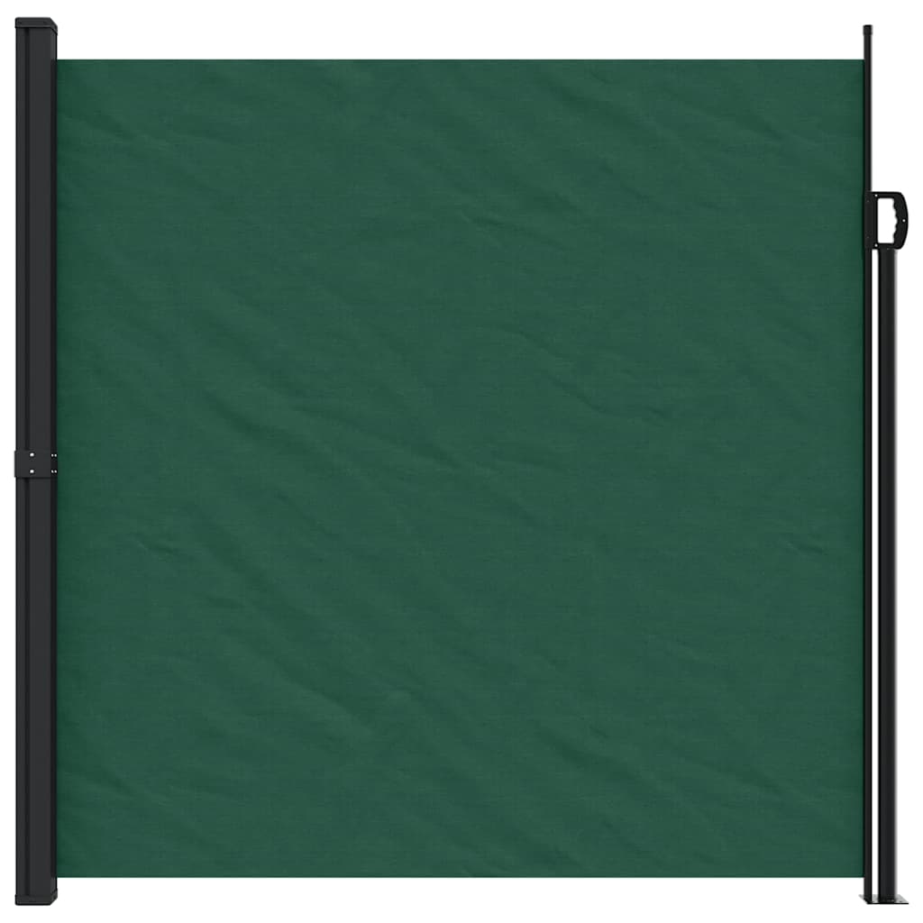 Tenda da Sole Laterale Retrattile Verde Scuro 200x500 cm