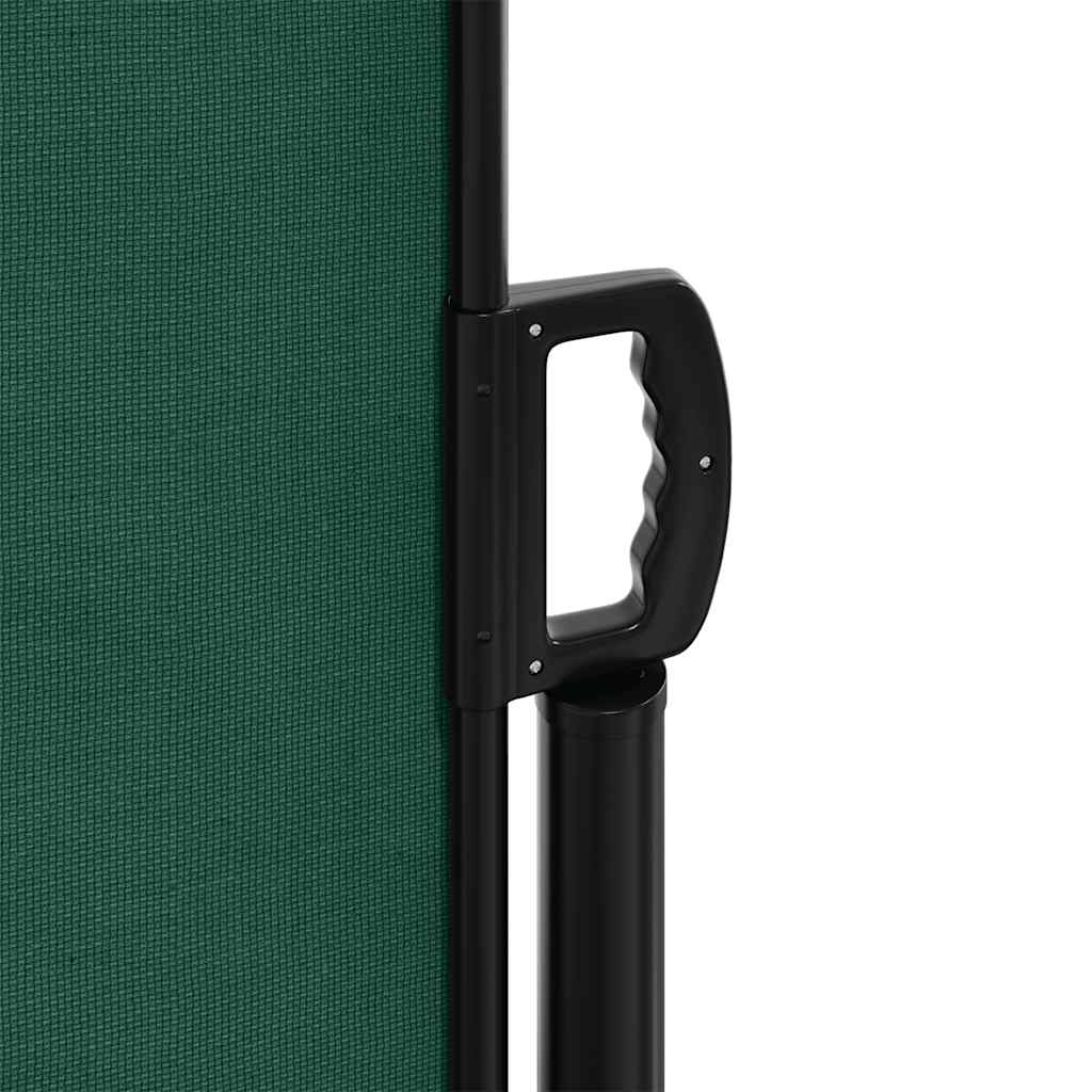 Tenda da Sole Laterale Retrattile Verde Scuro 200x500 cm