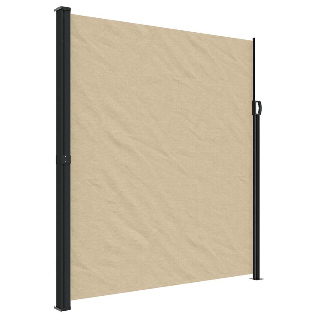 Tenda da Sole Laterale Retrattile Beige 220x500 cm