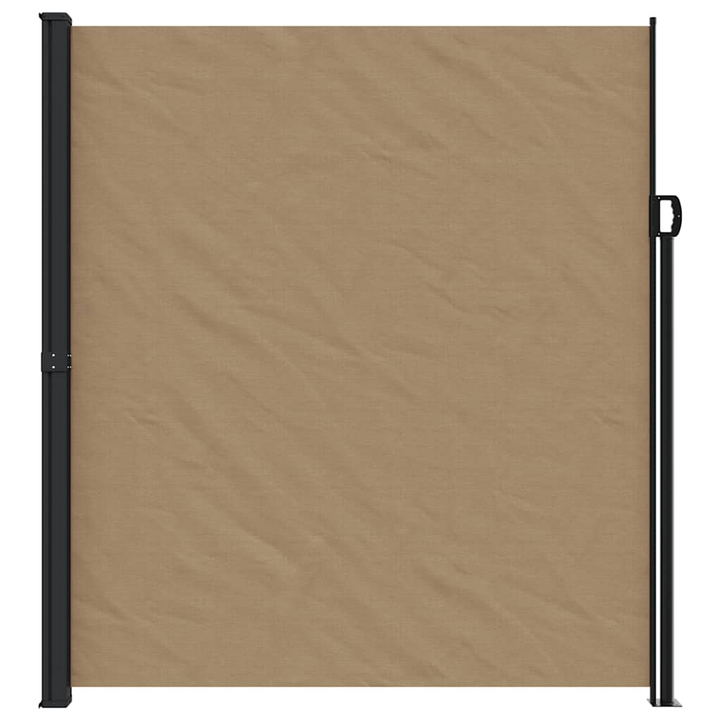Tenda da Sole Laterale Retrattile Tortora 220x500 cm