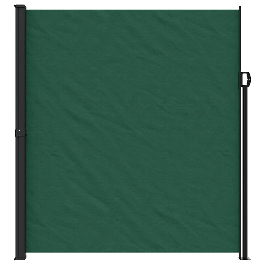 Tenda da Sole Laterale Retrattile Verde Scuro 220x500 cm