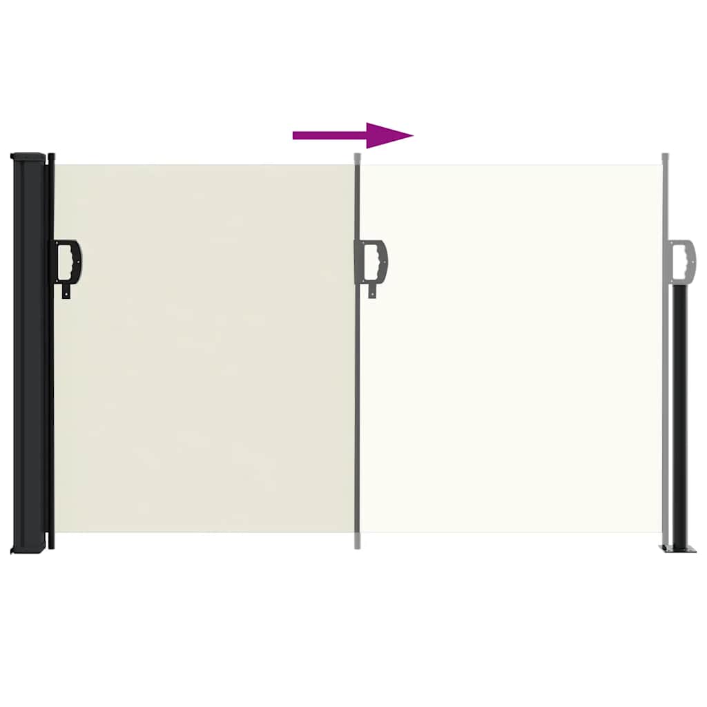 Tenda da Sole Laterale Retrattile Crema 120x600 cm