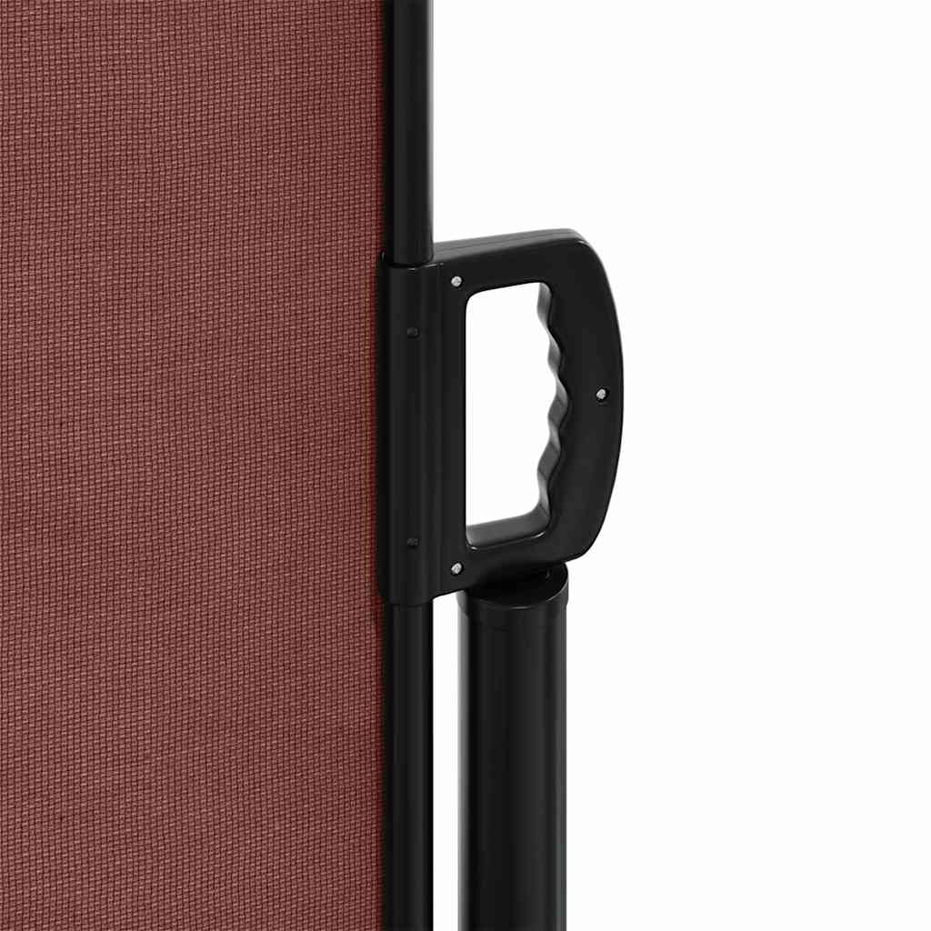 Tenda da Sole Laterale Retrattile Marrone 120x600 cm