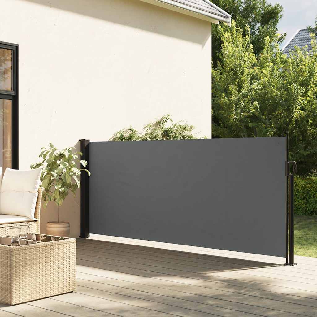 Tenda da sole laterale retrattile antracite 120x600 cm
