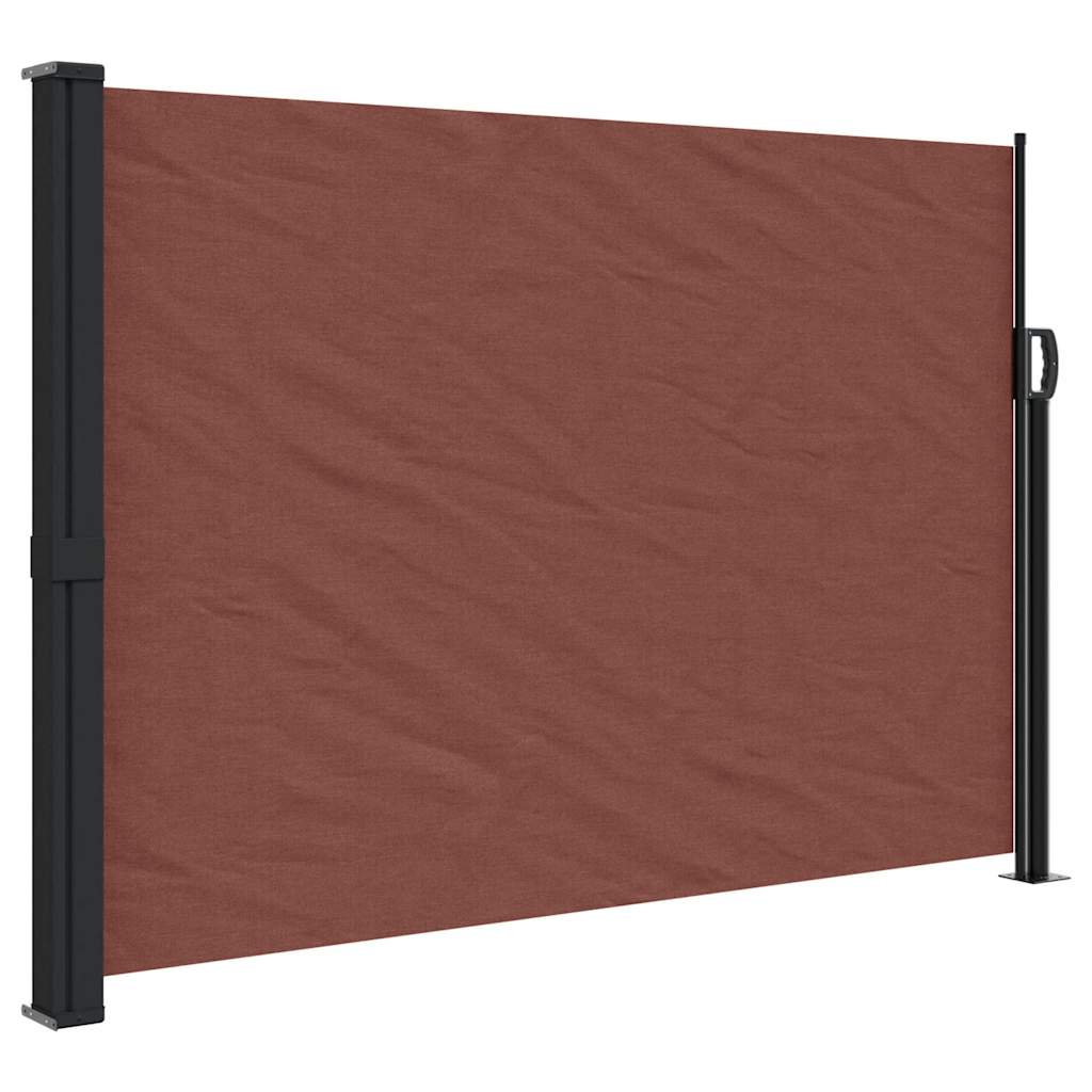 Tenda da Sole Laterale Retrattile Marrone 140x600 cm